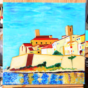 Image of  Antibes from Plage de la Gravette