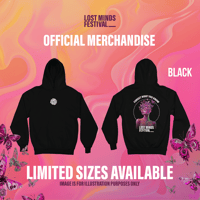 Image 2 of Black Butterfly Logo Hoodie
