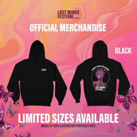 Image 1 of Black Butterfly Logo Hoodie