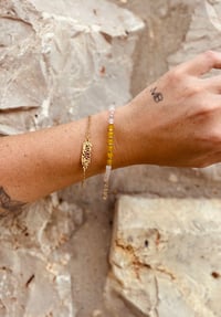 Image 3 of Pulsera oro eslabon texturas