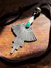 Image 2 of WL&A Handmade Old Style Ingot Royston Medicine Bird Pendant - 4"x 2.5"