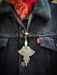 Image 4 of WL&A Handmade Old Style Ingot Royston Medicine Bird Pendant - 4"x 2.5"