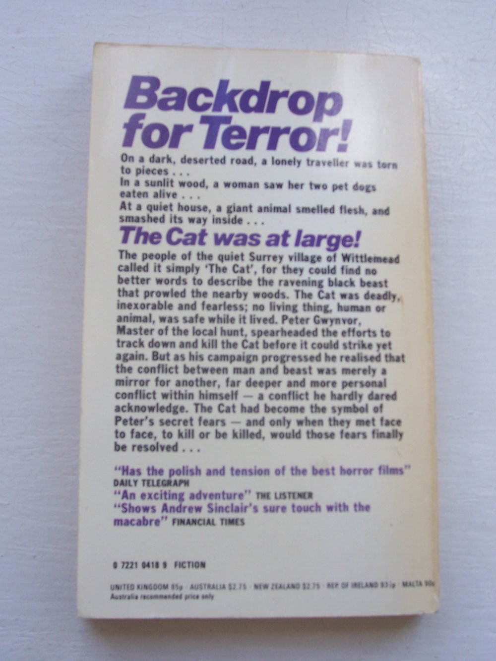 Cat by Andrew Sinclair (Rare) 