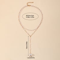 Image 3 of Pearl Double Layer Necklace | Gold