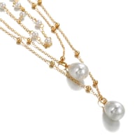 Image 3 of Baroque Pearl Tassel | Multilayer Necklace