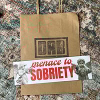 Image 4 of Menace To Sobriety Bumper Sticker - Funny Drinking Humor Car Decal