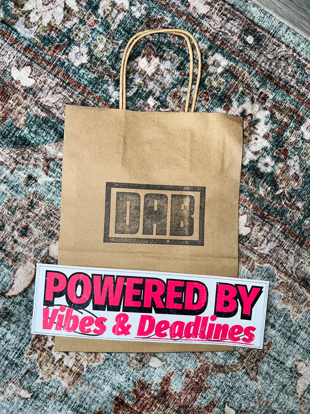 Image of Powered By & Deadlines Sticker Or Magnet