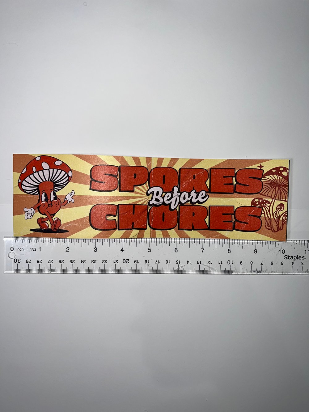 Image of Spores Before Chores Sticker Or Magnet