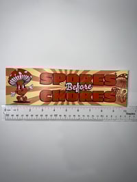 Image 2 of Spores Before Chores - Large 10x3 Sticker Or Magnet