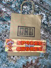 Image 3 of Spores Before Chores - Large 10x3 Sticker Or Magnet