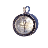31mm:  Giza Brazilian Quartz/Hematite/24KGd/Ankh/SL - 24