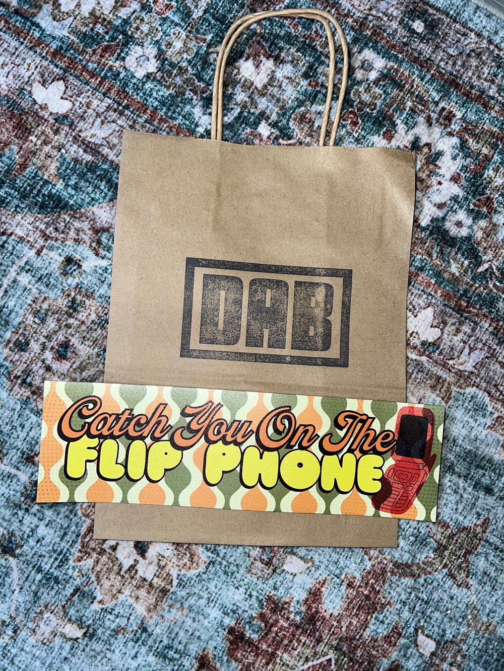 Image of Catch You On The Flip Phone Sticker or Magnet