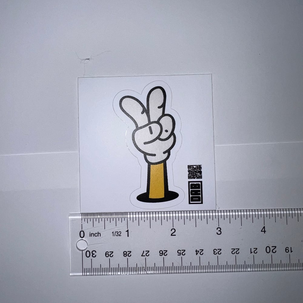 Image of Retro Peace Hands 3 Inch