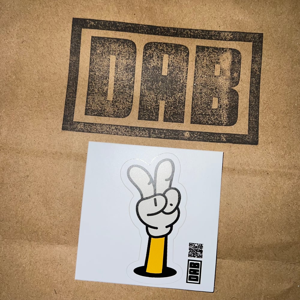 Image of Retro Peace Hands 3 Inch