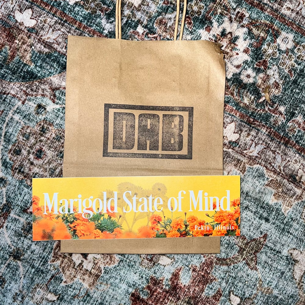 Image of Marigold State of Mind Sticker - Pekin Illinois Hometown Pride Decal