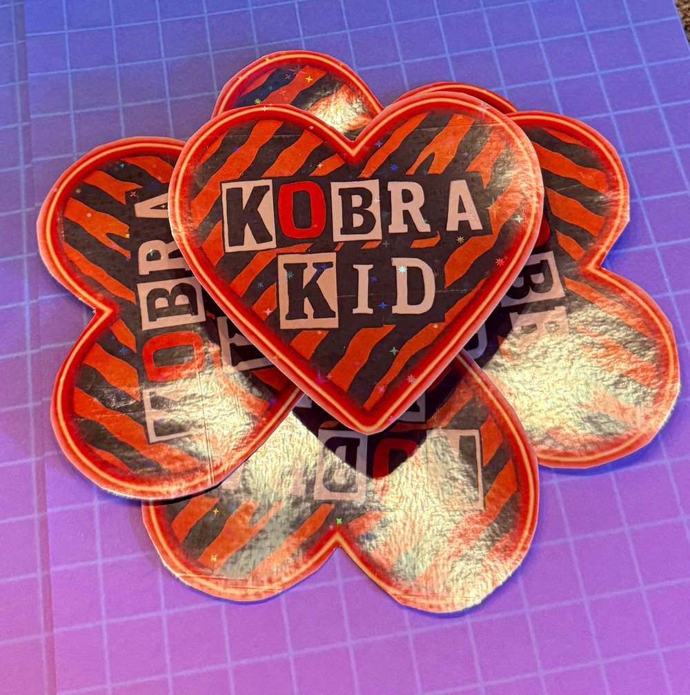 Image of Killjoys Kobra Kid holographic water resistant sticker