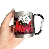 Image 2 of MAGICO X MAX SOLCA - "The cat" stainless steel mug