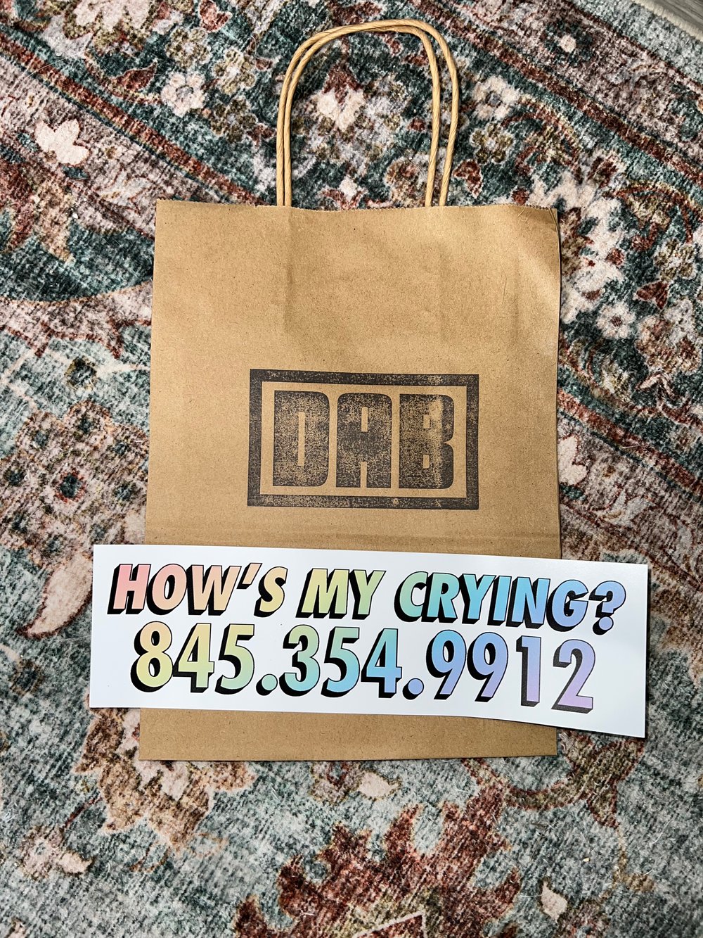 Image of How's My Crying? Sticker or Magnet