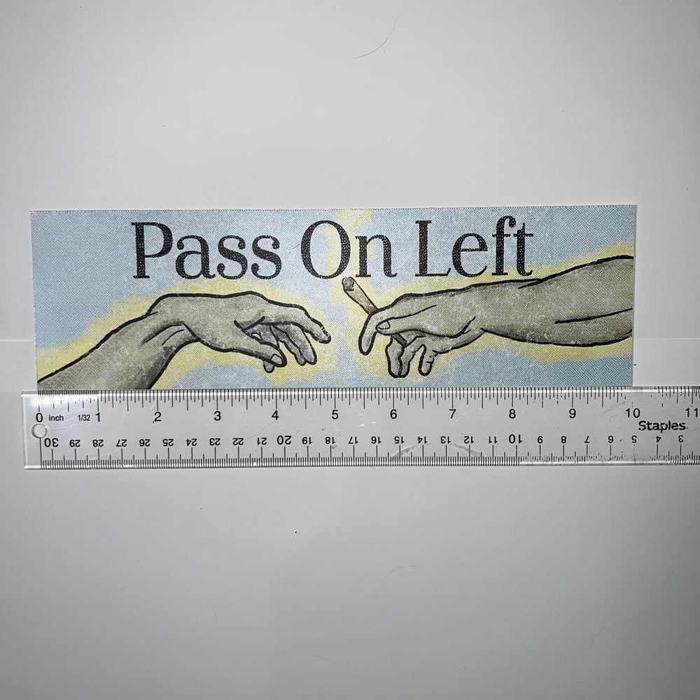 Image of Pass On Left Sticker or Magnet
