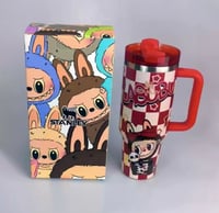 Image 2 of Labubu X Stanley™️ Limited Edition 40 Oz. Tumbler | Red & White Check