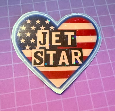 Image of Killjoys Jet Star holographic water resistant sticker