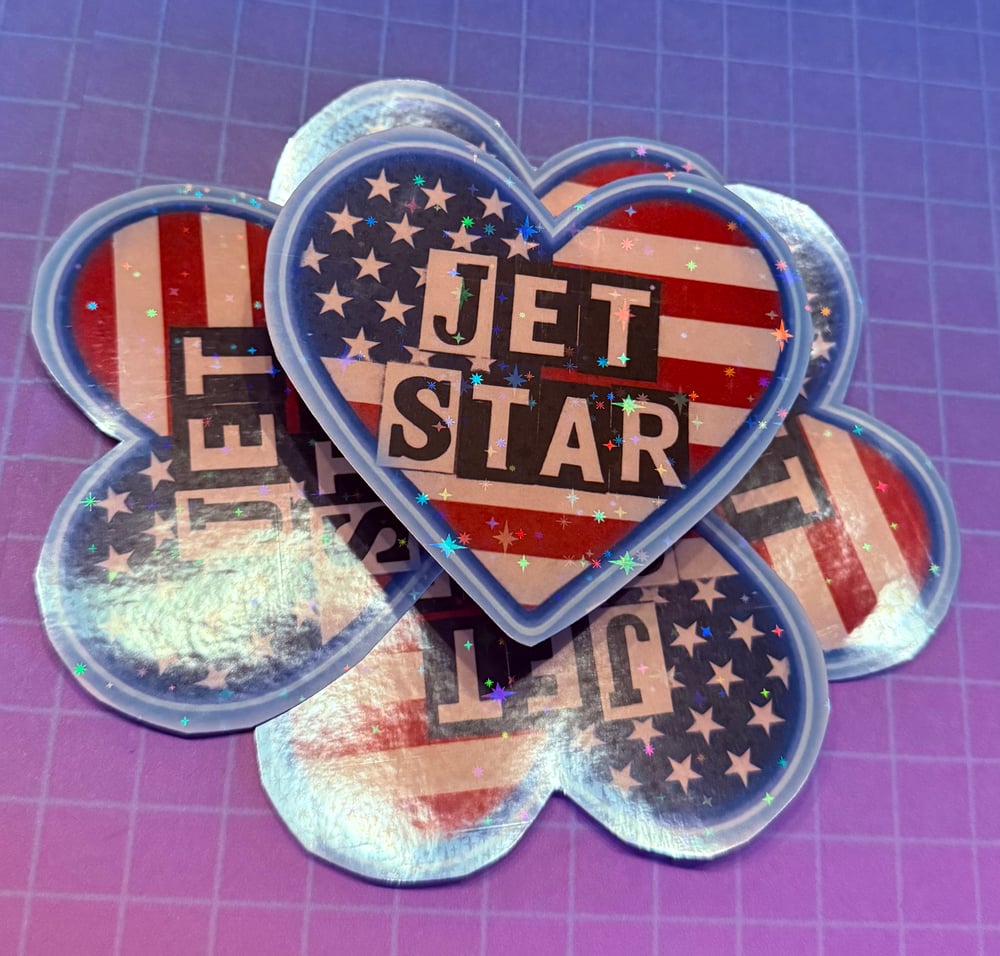 Image of Killjoys Jet Star holographic water resistant sticker