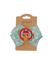 Thanksgiving Hair Bow, Turkey Hair bow, Autumn Accessories