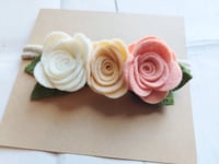 Image 3 of Handmade Felt Floral Headband-b410bf19