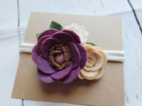 Image 2 of Handmade Felt Floral Headband-27dbc9d6
