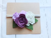 Image 3 of Handmade Felt Floral Headband-2cc5656a