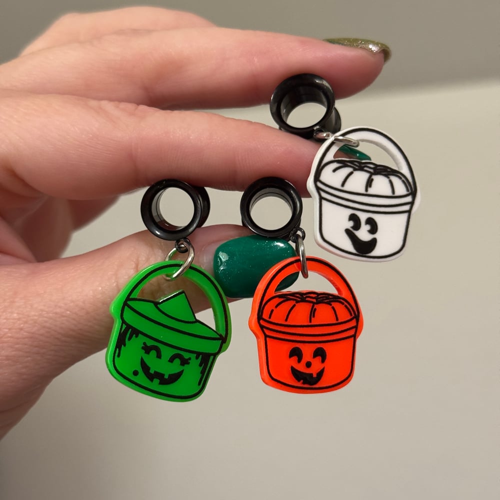 Image of Halloween Pail Dangles (size 4g-2")
