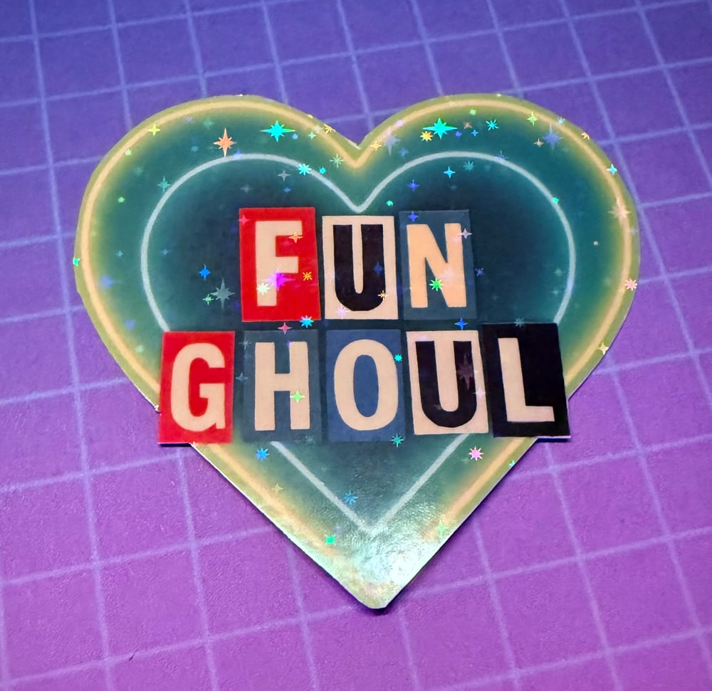 Image of Killjoys Fun Ghoul holographic water resistant sticker