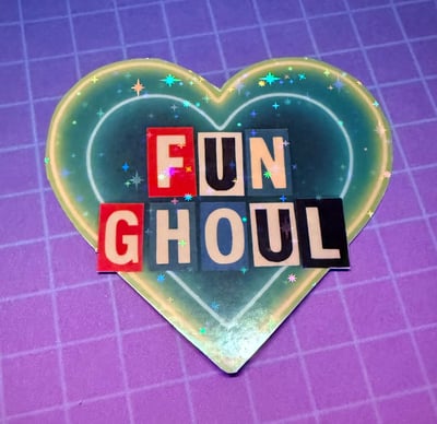 Image of Killjoys Fun Ghoul holographic water resistant sticker