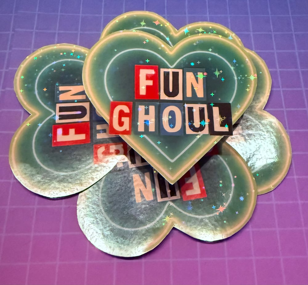 Image of Killjoys Fun Ghoul holographic water resistant sticker