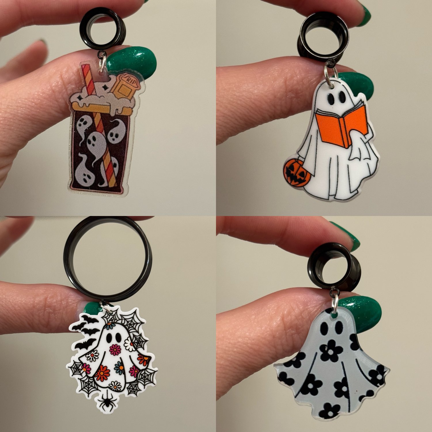 Image of Ghosty Dangles (sizes 4g-2")
