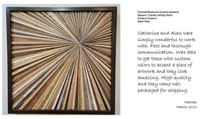 Image of Artwork Geometric Reclaimed Wood "Fragmented"