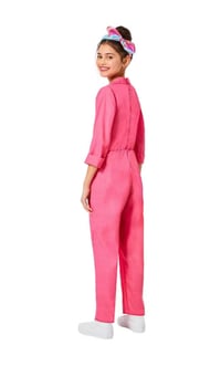Image 2 of Barbie Movie Inspired Pink Power Jumpsuit