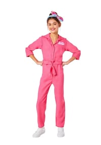 Image 1 of Barbie Movie Inspired Pink Power Jumpsuit