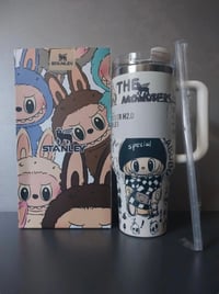 Image 1 of Labubu X Stanley™️ Limited Edition 40 Oz. Tumbler | White & Black