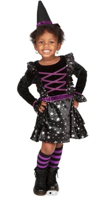 Image 1 of Toddler Girls Witch Costume