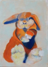 Image 1 of Orange Lop: oil painting: 8.5x11