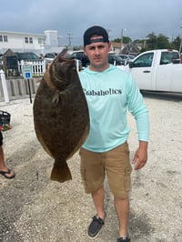 Image 4 of Crabaholics Front & Back Hooded Performance Shirt (Blue)