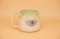 Image 1 of Eye Mug - Yellow/Green