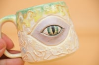 Image 3 of Eye Mug - Yellow/Green