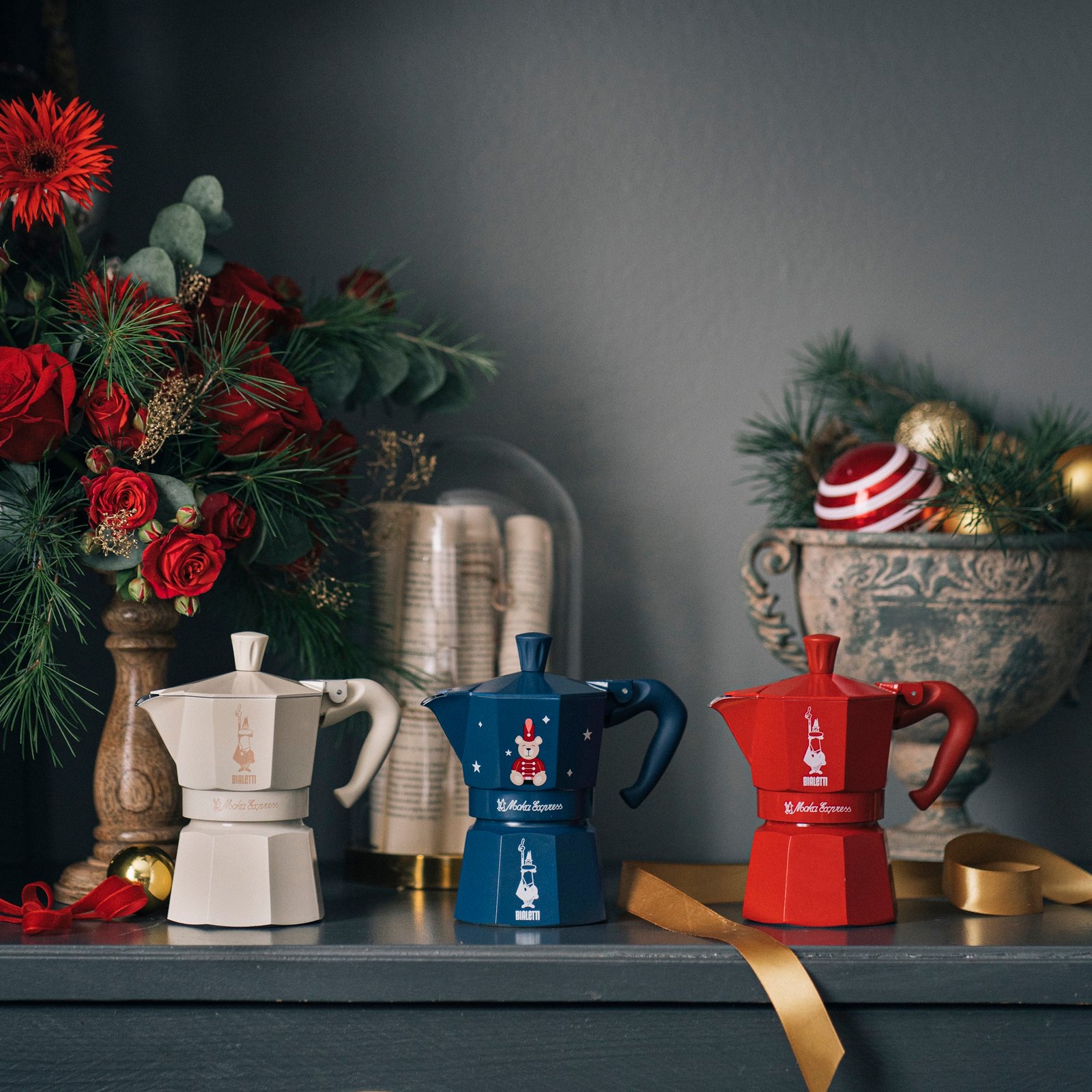 Magico Ricordo Moka Express 3 Cup Teddy Bear Blue | Moka Pot Australia