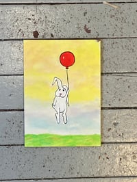 Bunny and His Balloon:5x7