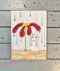 Bunny and the Flower: 5x7