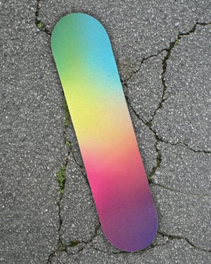 Band signed Hand Painted Skateboard - One of a kind.