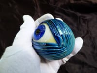 Image 3 of Big glass eye paperweight