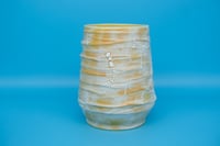 Image 1 of Crusty Ripple Vase -Orange